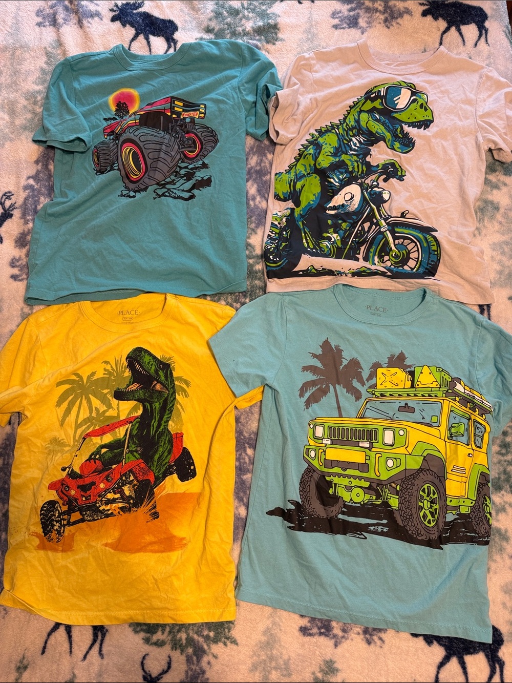 Place Yellow and Green Dinosaur Graphic Tee